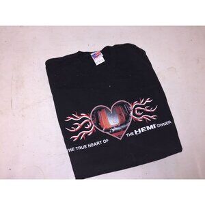 The True Heart of the Hemi Owner - Black T Shirt  Hemi Engine - Truck Lover XL